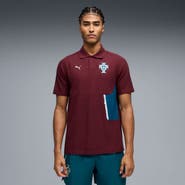 PUMA Men's Puma Maroon Portugal National Team PumaTech Polo