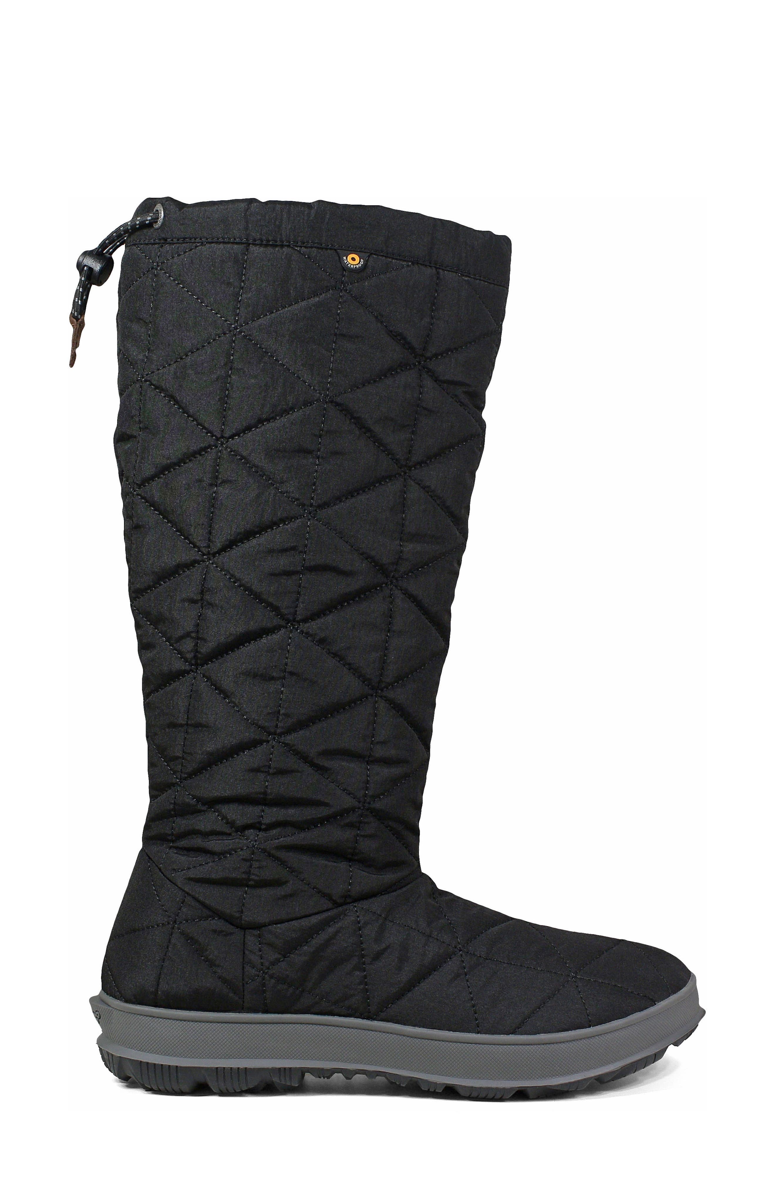 Bogs Snowday Tall Waterproof Quilted Snow Boot, Alternate, color, 
