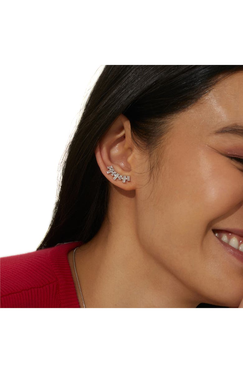 Nadri Chateau Cubic Zirconia Ear Climbers, Alternate, color, 