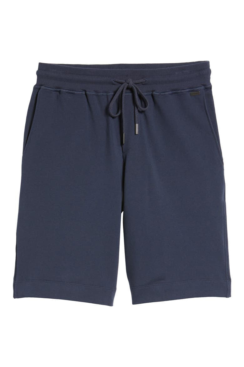 Living Cotton Drawstring Shorts, Alternate, color, BLACK IRIS