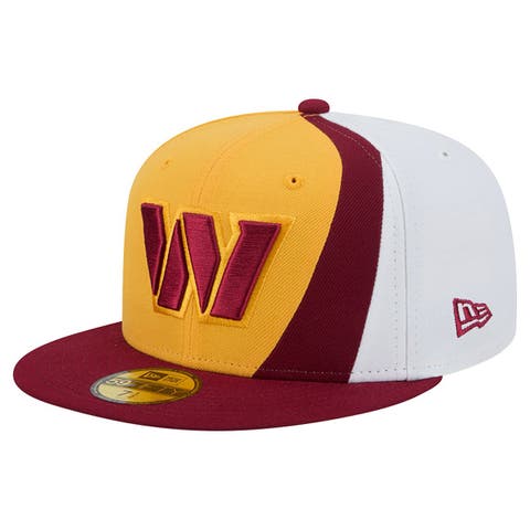 Men's New Era Gold/Burgundy Washington Commanders Shock 59FIFTY Fitted Hat