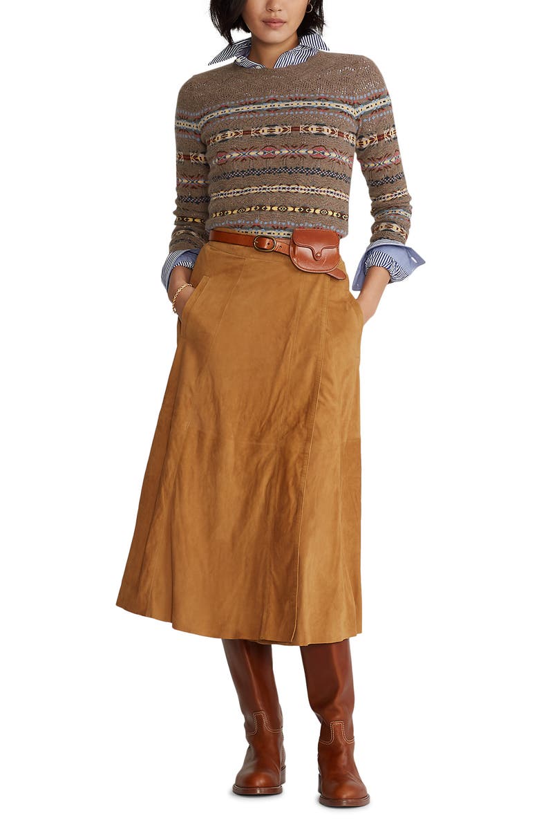 Polo Ralph Lauren Fair Isle Wool & Cashmere Sweater, Alternate, color,