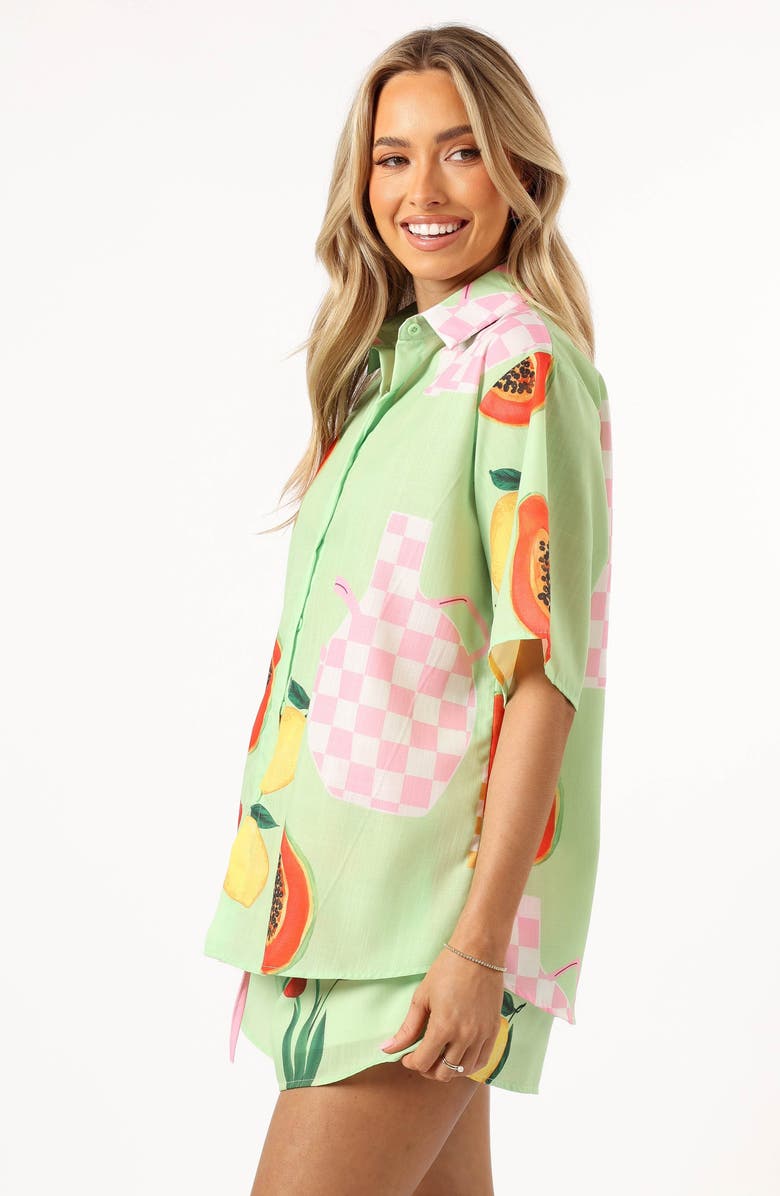 Petal & Pup Piccolo Button-Up Shirt & Shorts Set, Alternate, color, 