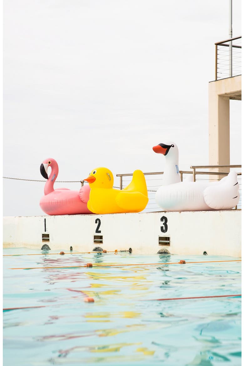 Really Big Inflatable Flamingo Pool Floatie, Alternate, color, NO COLOR