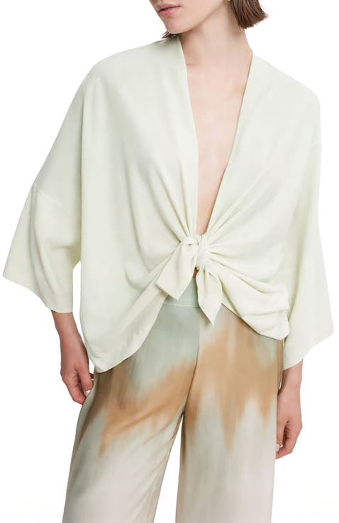 Silk Blend Relaxed Fit Jacket