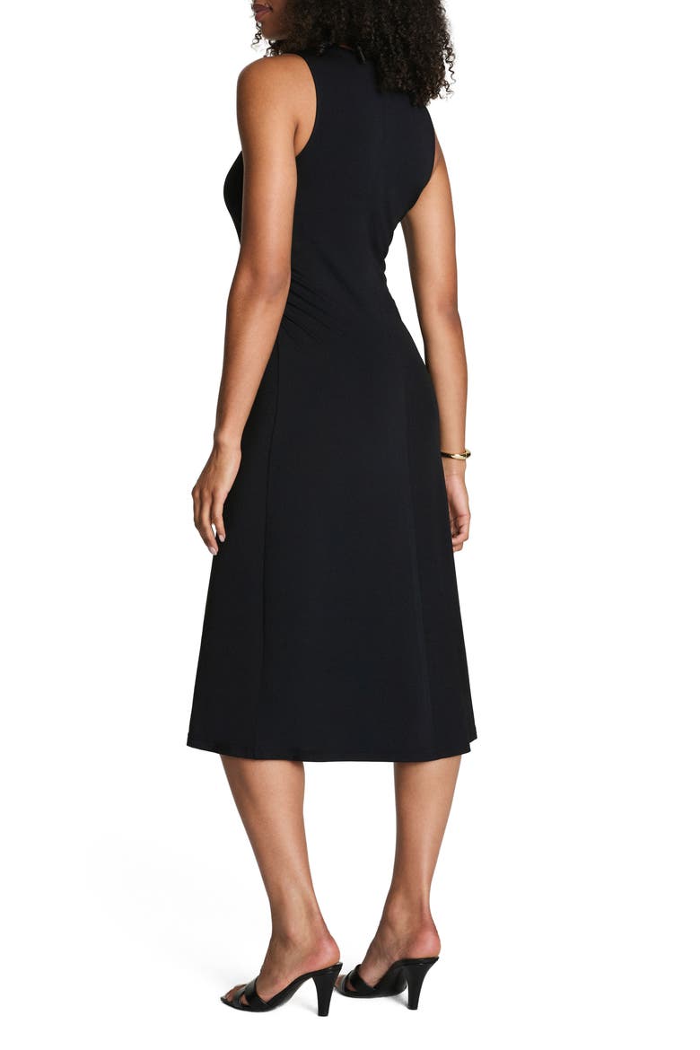 Ruched Sleek Jersey Tank Dress, Alternate, color, CLASSIC BLACK