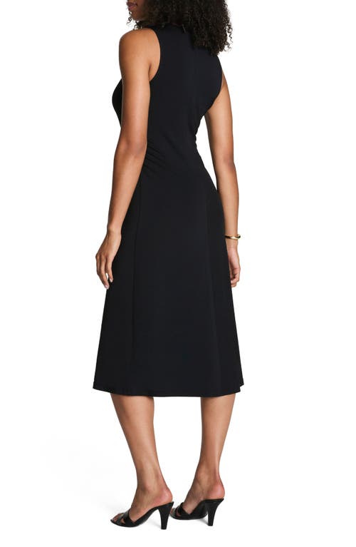 Spanx ® Ruched Sleek Jersey Tank Dress In Black