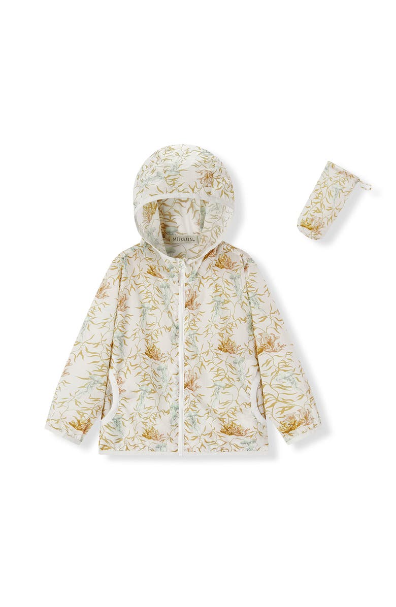 Milkbarn Hooded Windbreaker Jacket, Alternate, color, Under The Sea