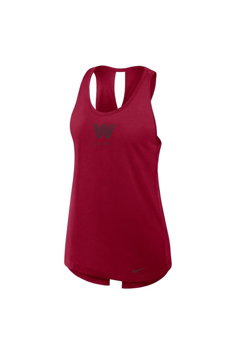 Women's Nike Burgundy Washington Commanders Glory Crisscross Performance Tank Top, Alternate, color, Burgundy