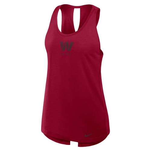 Nike Burgundy Washington Commanders Glory Crisscross Performance Tank Top