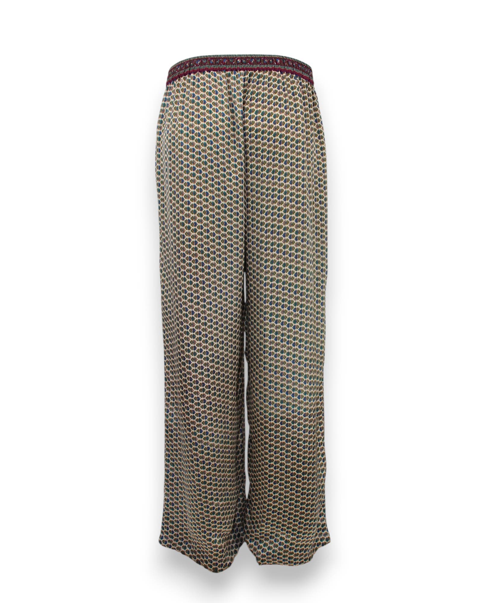 Embossed Botanical Crepe Pant - image 4