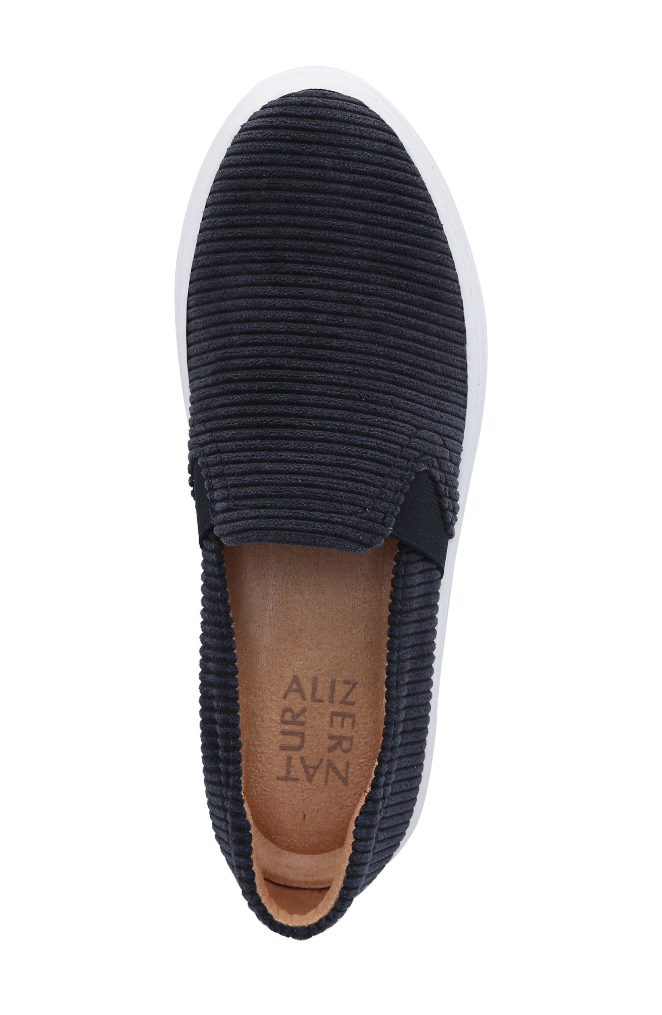 Naturalizer Carly Slip-On Sneaker, Alternate, color, Inky Navy Corduroy Fabric