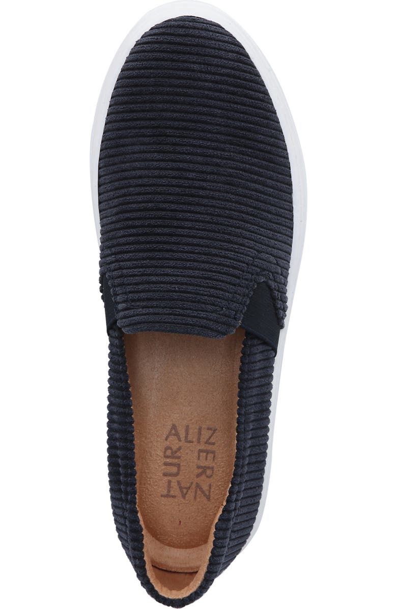 Naturalizer Carly Slip-On Sneaker, Alternate, color, Inky Navy Corduroy Fabric