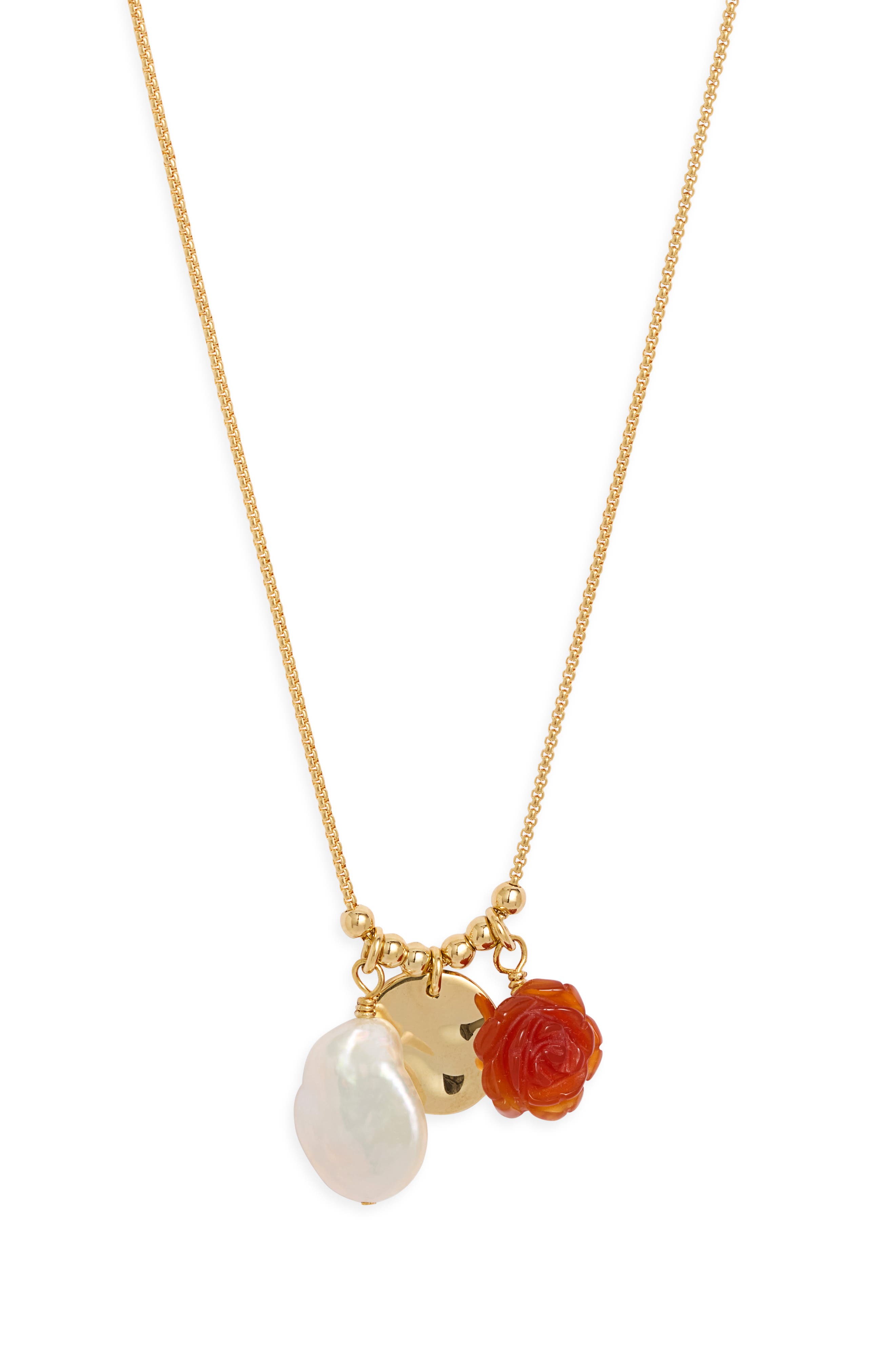 AMBER- WHITE- 14K GOLD PLATED