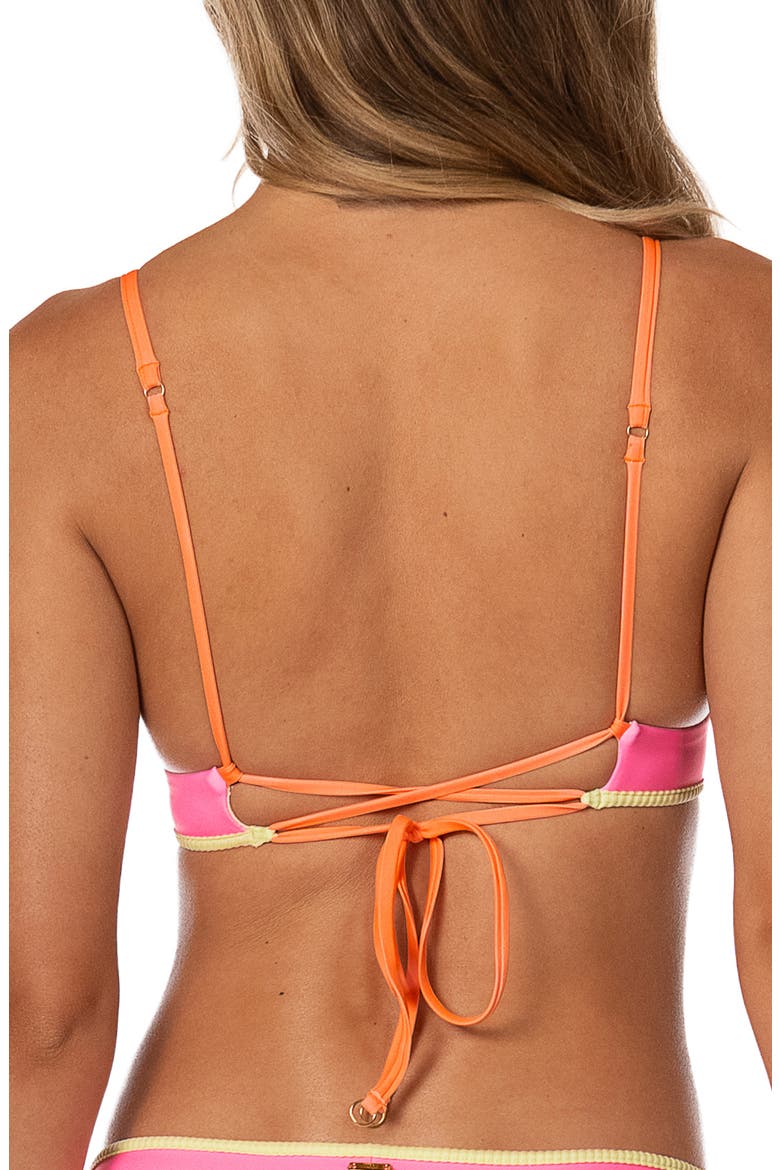 Sugar Sun Parade Reversible Triangle Bikini Top, Alternate, color, LIGHT/ PASTEL PINK