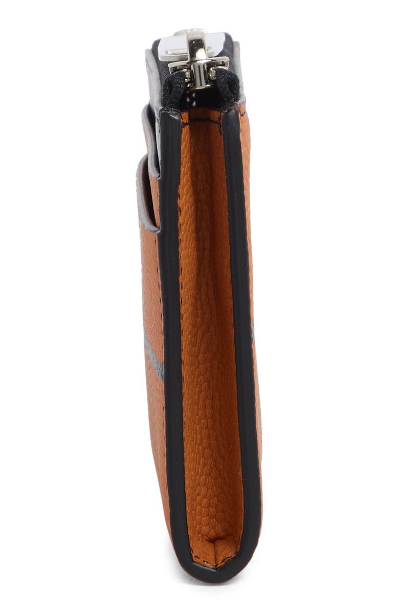 Off-White Basketball Zip Wallet, Alternate, color, Black And Orange