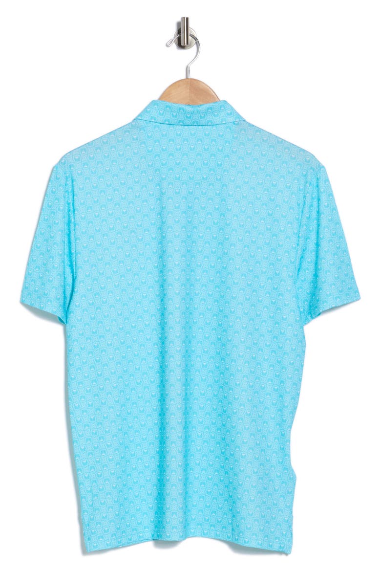 Tini Geo Print Polo, Alternate, color, BLUE RADIANCE
