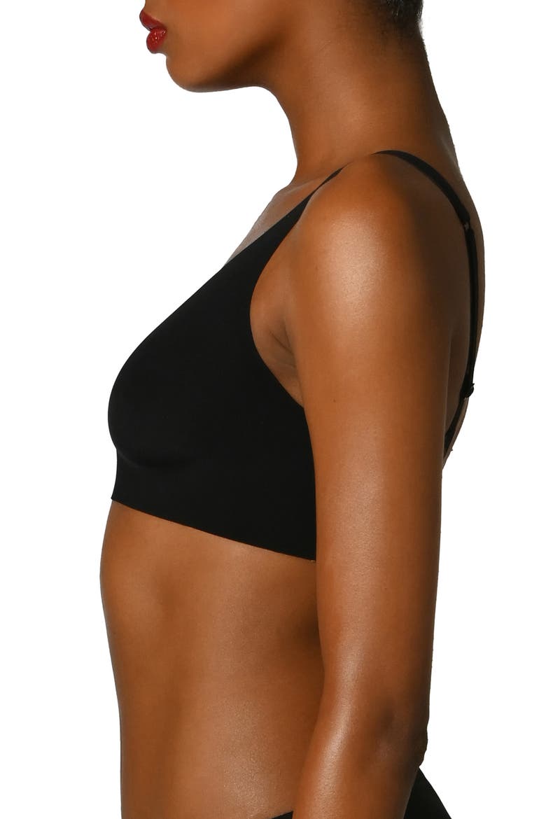 Pure 3W Underwire Bra, Alternate, color, BLACK