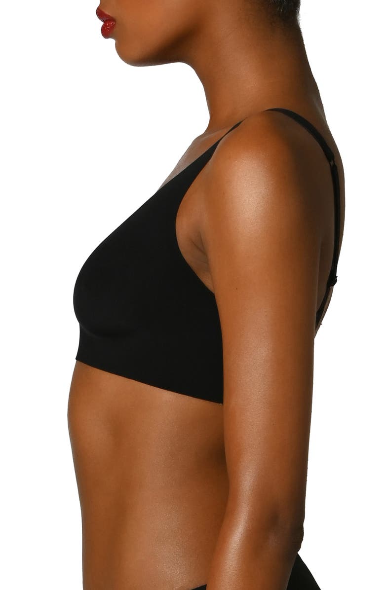 Wolford Pure 3W Underwire Bra, Alternate, color, Black