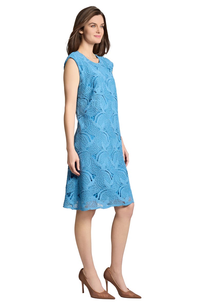 Jones New York Embroidered A-Line Dress, Alternate, color, 