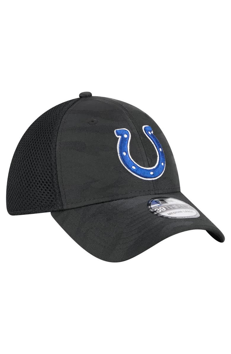 New Era Men's New Era Black Indianapolis Colts Active Camo 39THIRTY Flex Hat, Alternate, color, 