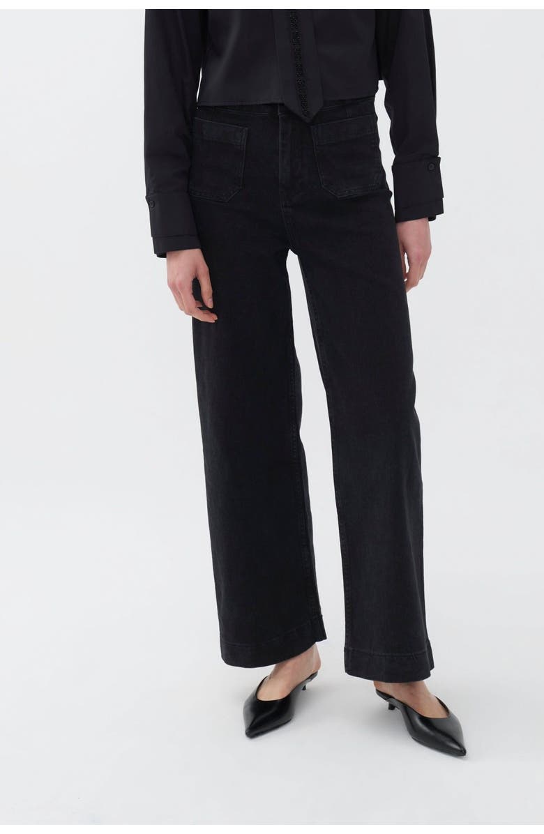 Nocturne High Waisted Wide Leg Jeans, Main, color,