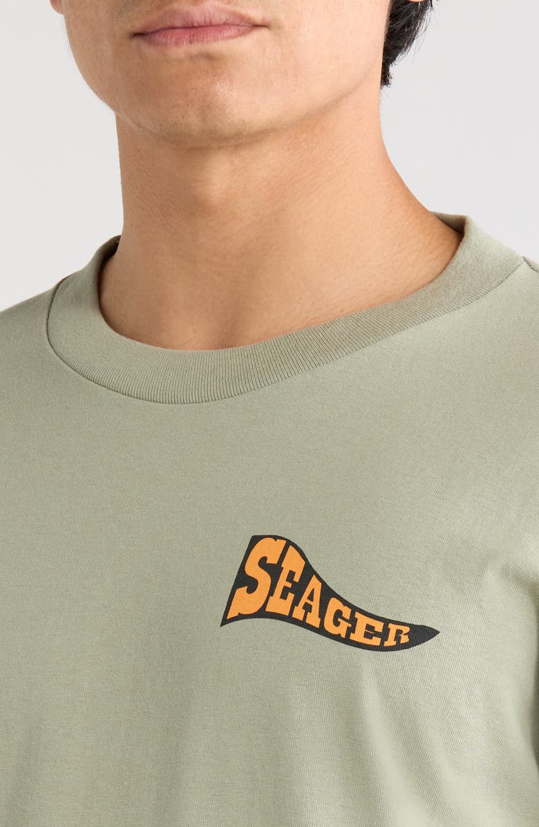 Seager Co Long Ride Cotton Graphic T-Shirt, Alternate, color, Desert Green