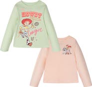 Disney Toy Story Girls' 2-Pack Long Sleeve T-Shirts