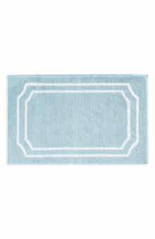 Skylands Border Microfiber Bath Rug