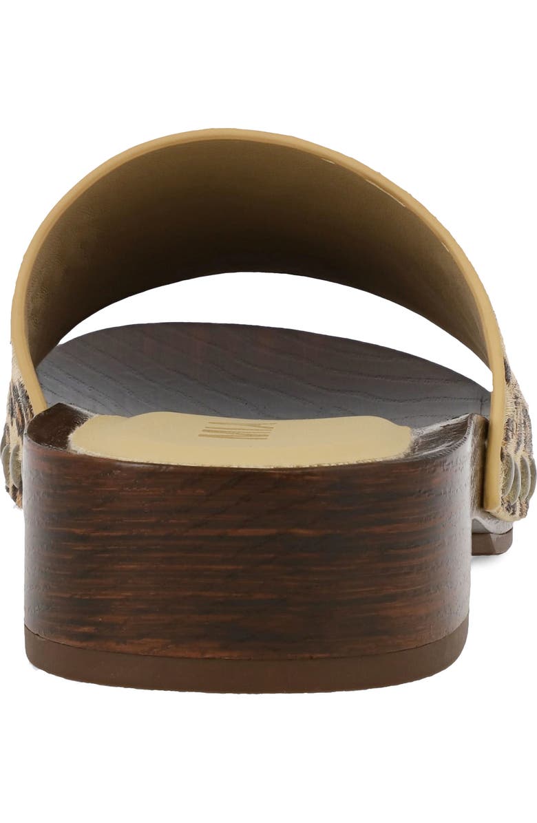 MIA Lanell Genuine Calf Hair Slide Sandal, Alternate, color, Leopard Print