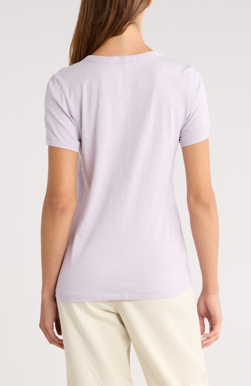 Rag & Bone The Vee Slub Cotton T-shirt In Purple