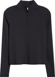 G/FORE Rib Knit Quarter Zip Top