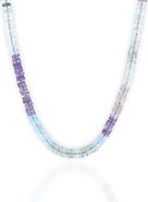 C. GRASSI Faceted Gemstone Necklace - Clear Quartz, Amethyst, Topaz, Beryl, Rose Quartz