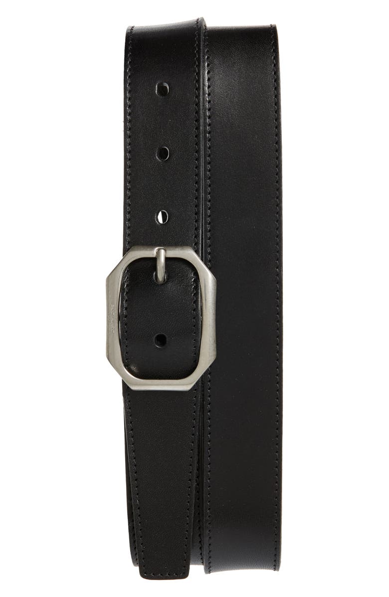 Saint Laurent Leather Belt, Main, color,