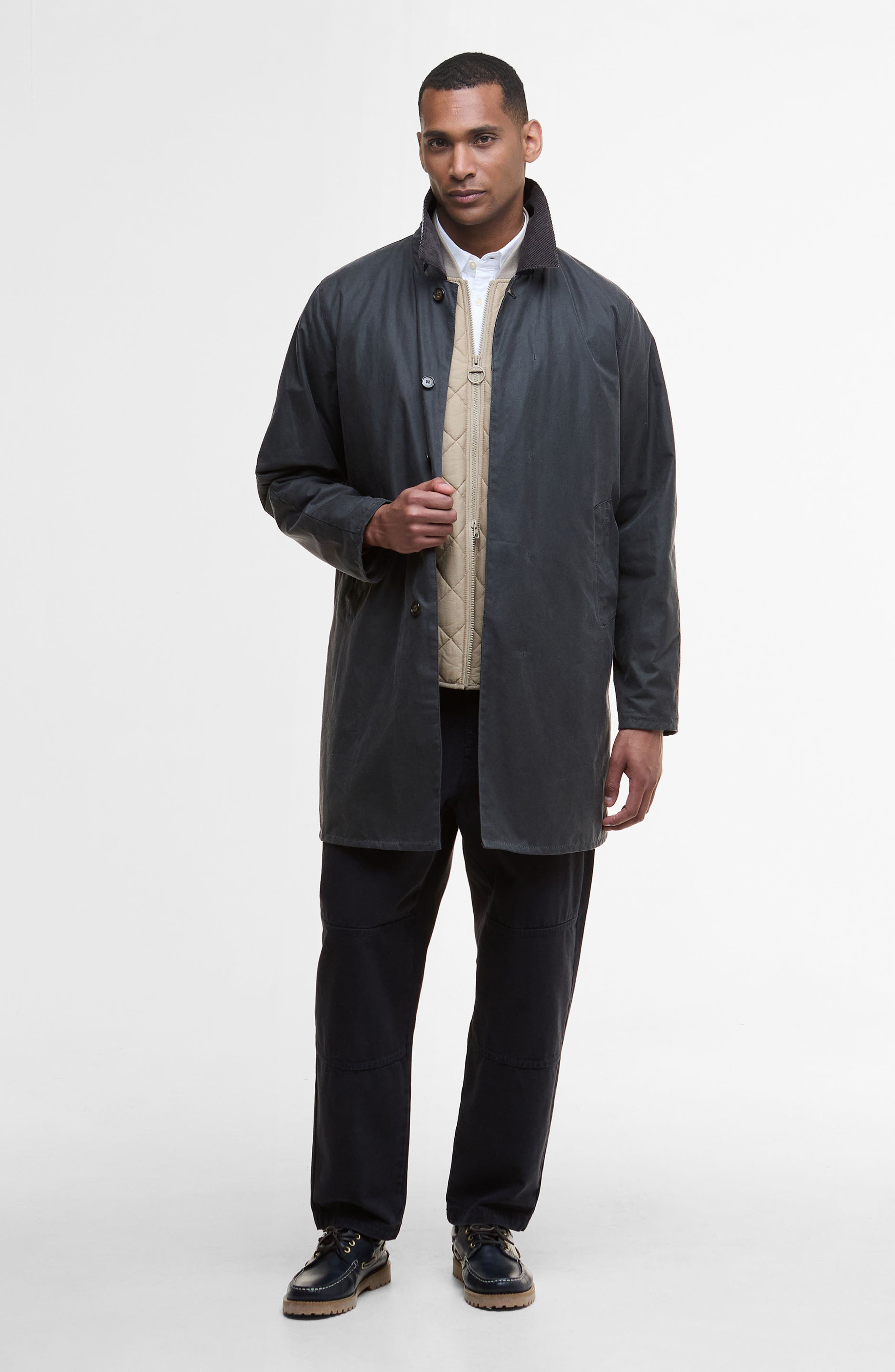 Barbour Lorden Waxed Mac Jacket (Men) | Nordstrom