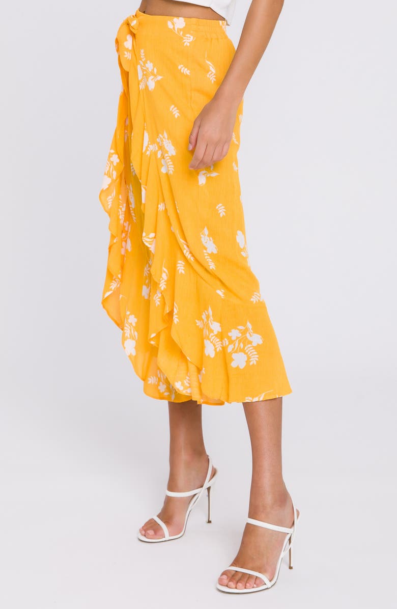 Free the Roses Joyce Tie Waist Culottes, Alternate, color, 