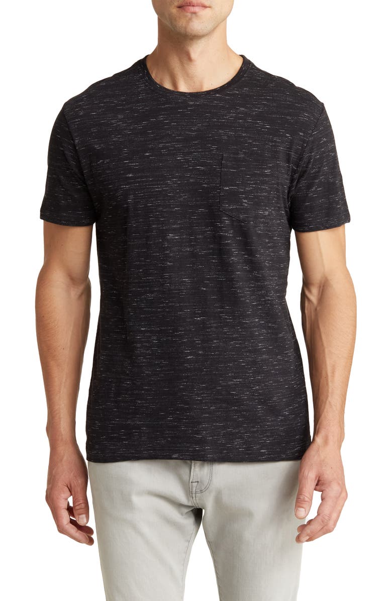 Slate & Stone Short Sleeve Pocket T-Shirt, Main, color, Black Melange