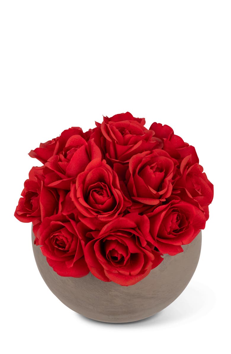 CocoBella Sabine RealTouch Rose Arrangement, Alternate, color, Ruby
