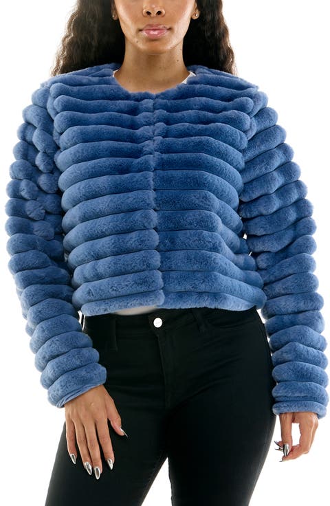 Faux Fur Long Sleeve Bolero