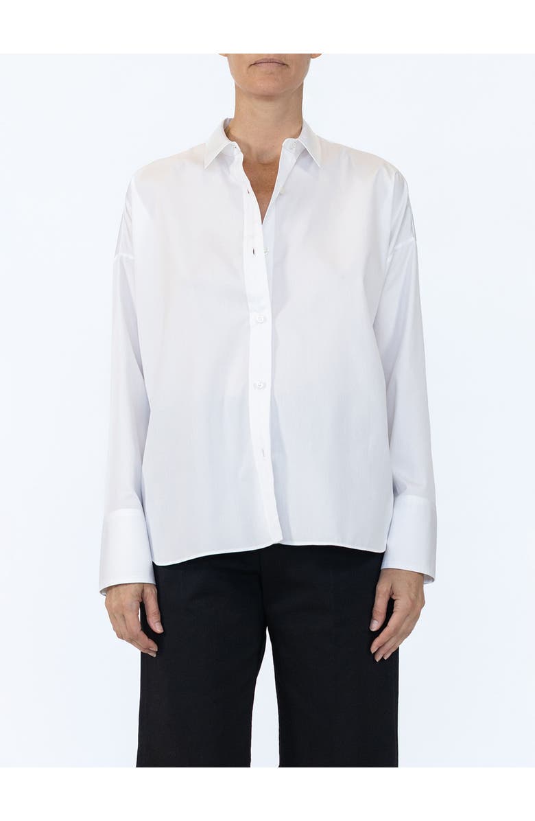 Callas Milano Sirene Scarf back shirt, Alternate, color, White/Lagoon