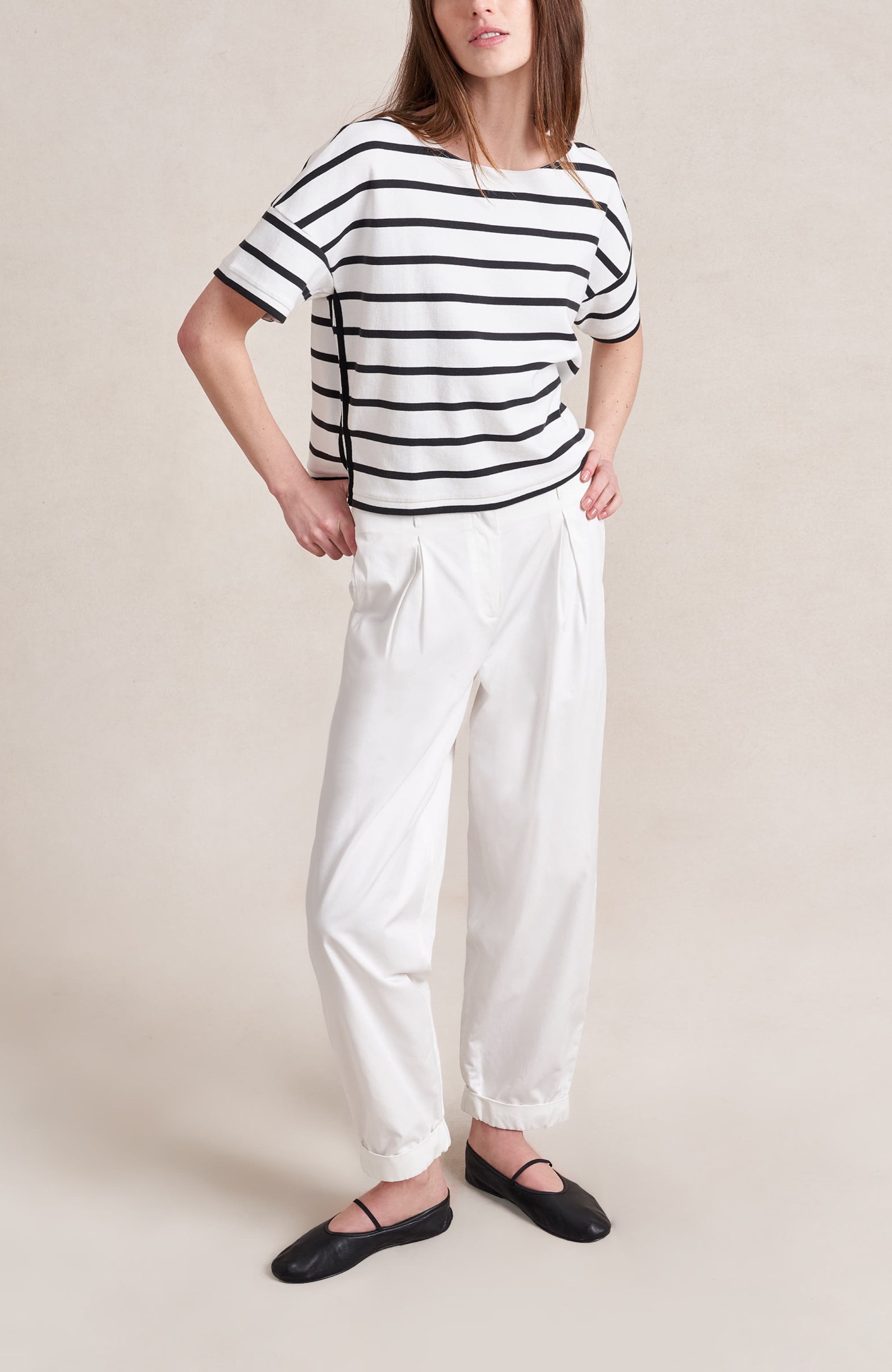 Short Sleeve Breton Tee - image 2