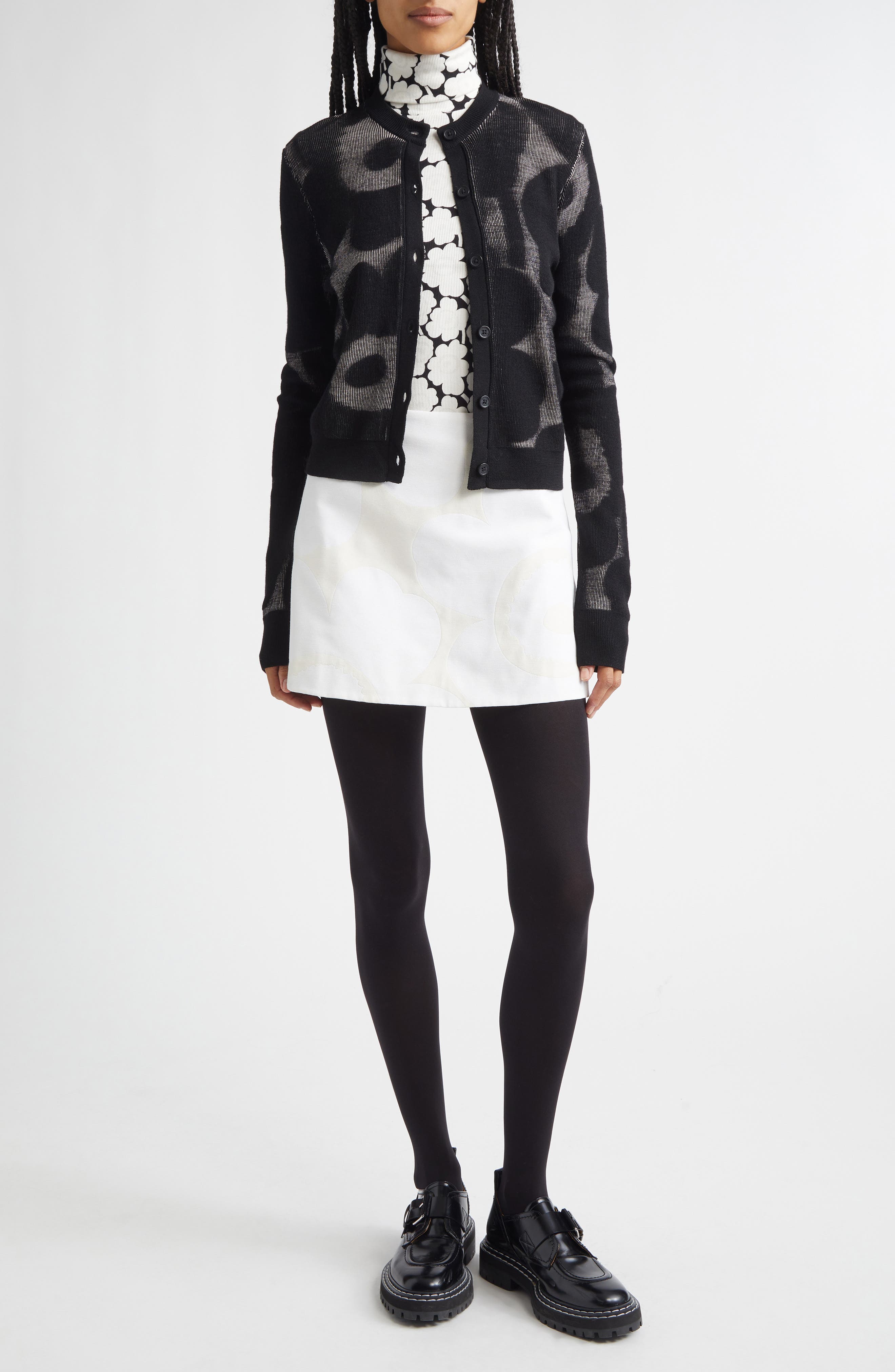 Emali Unikko Rib Jersey Turtleneck Top - image 2