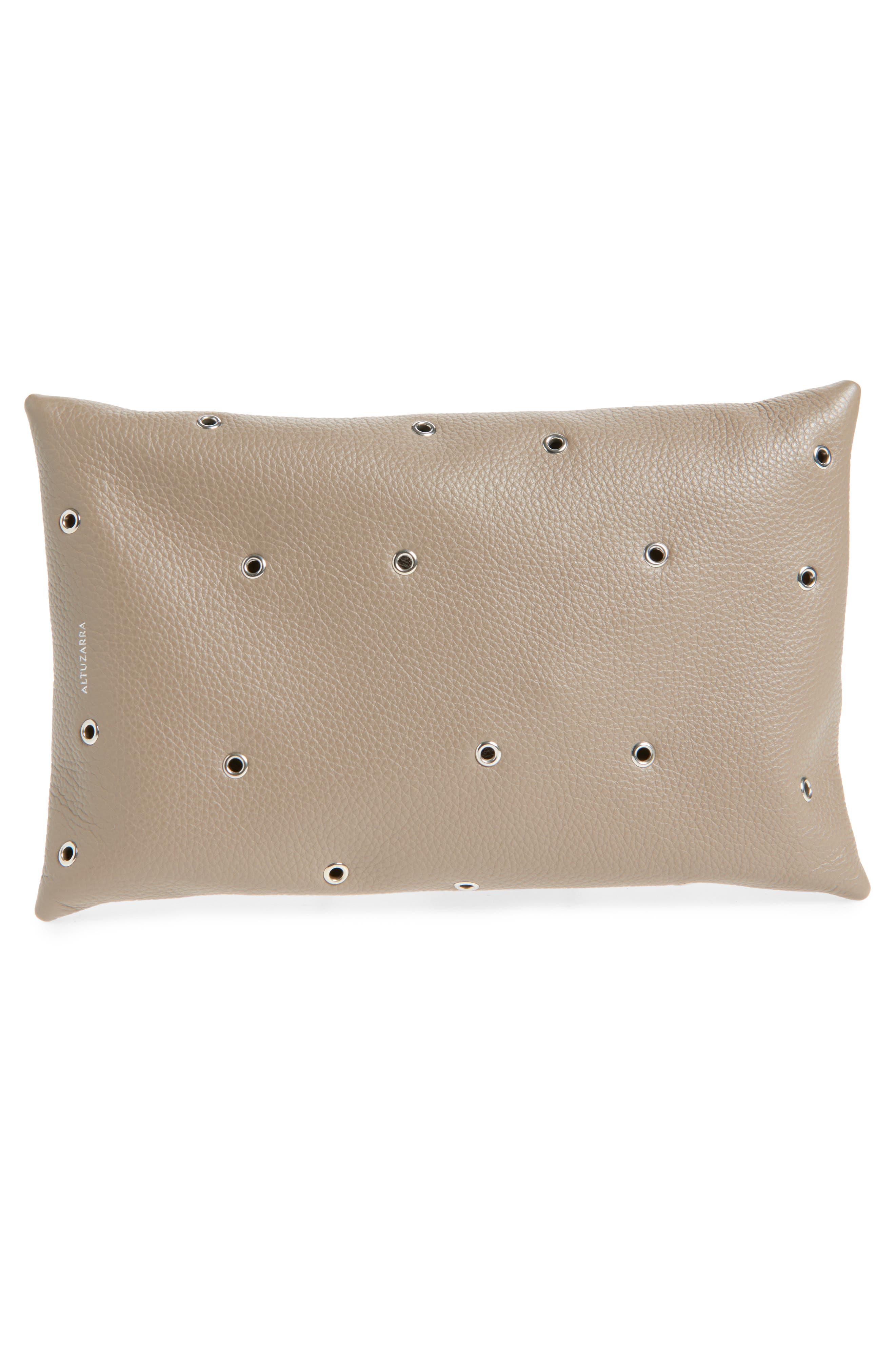 Mini Origami Snakeskin Embossed Leather East/West Crossbody Bag, Alternate, color, TAHINI/ SILVER