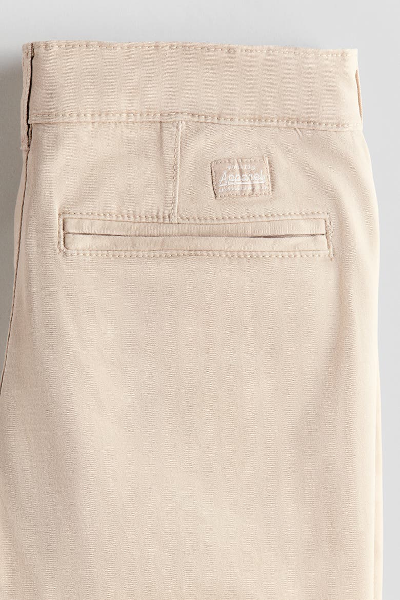 Cotton Chino Shorts, Alternate, color, Light beige