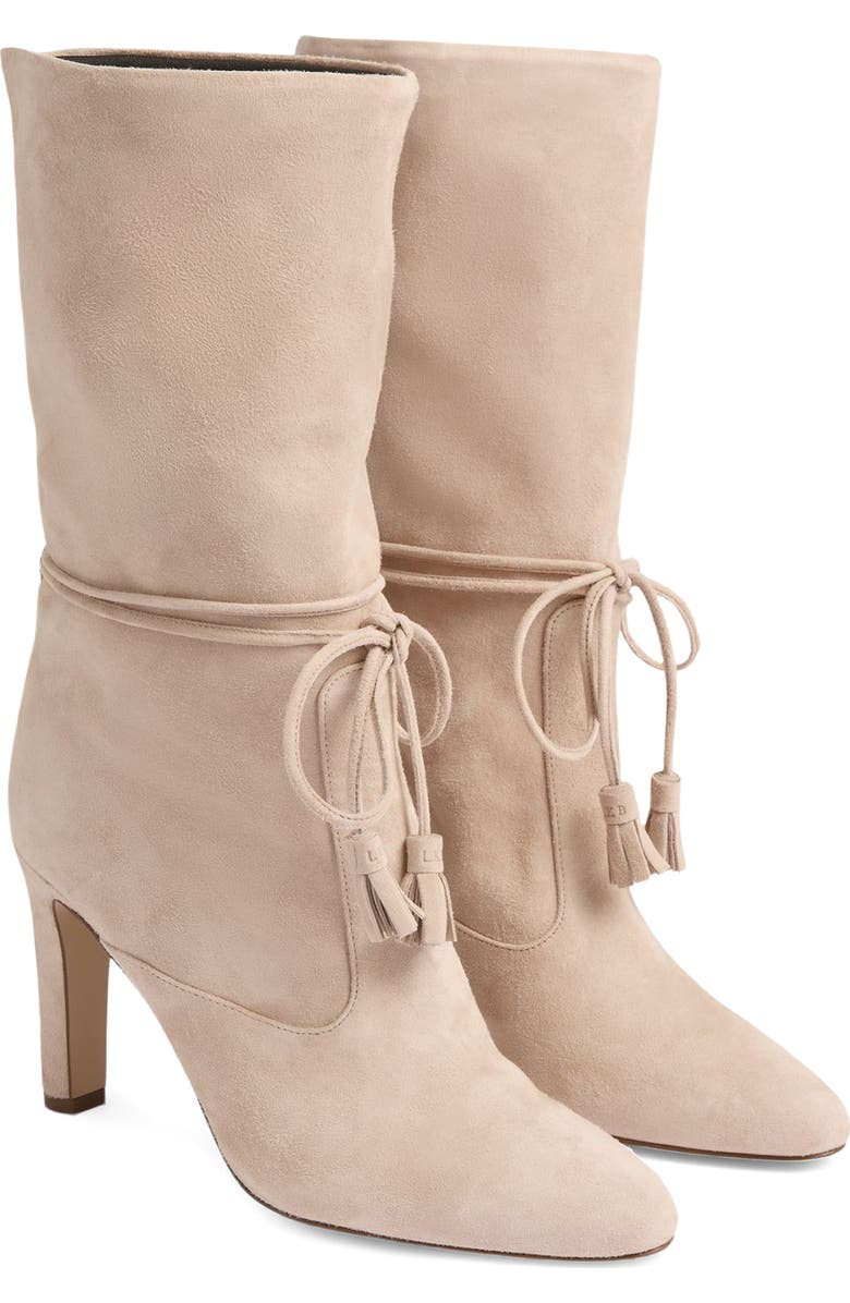 LK Bennett Eliza Tassel Slouch Bootie, Main, color, Trench