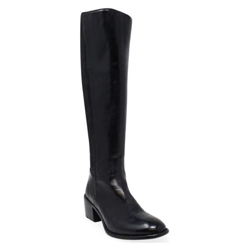 Madison Maison Knee High Boot Stretch Boot In Black