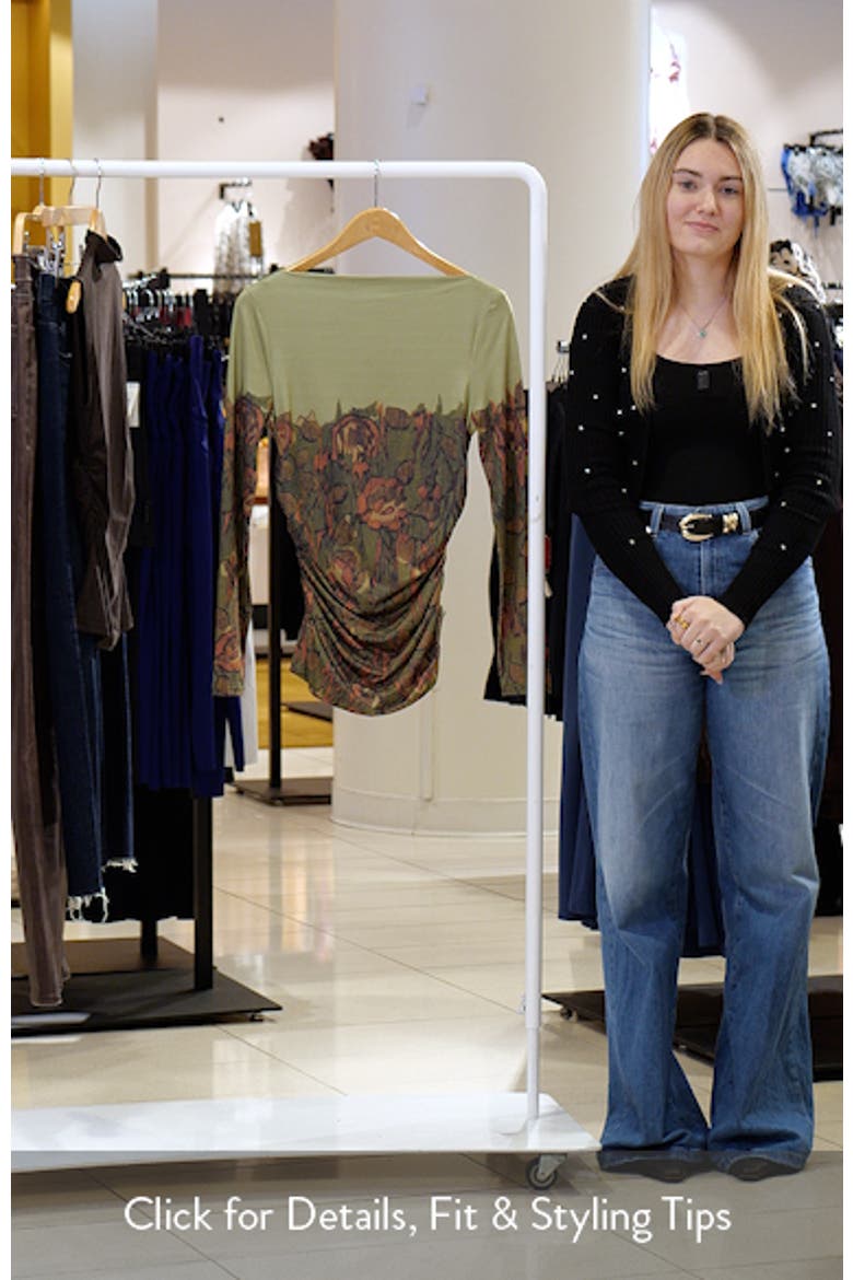Print Ruched Top video