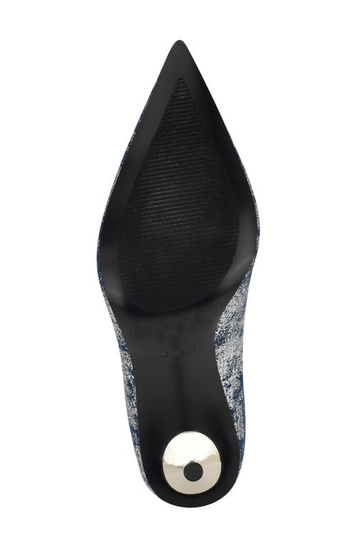 Nine West Deonne Pointed Toe Pump In Dark Blue 400