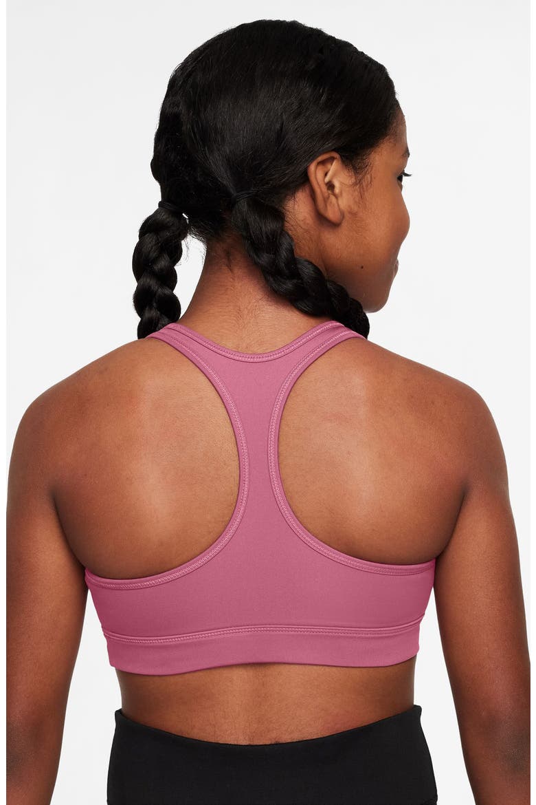 Kids' Dri-FIT Racerback Sports Bra, Alternate, color, PEONY