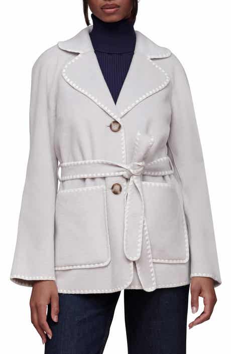 Bagatelle Contrast Stitch Belted Coat
